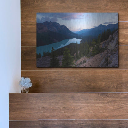 Luxe Metal Art 'Peyto Lake 1' by Joe Reimer Photography, Metal Wall Art,16x12