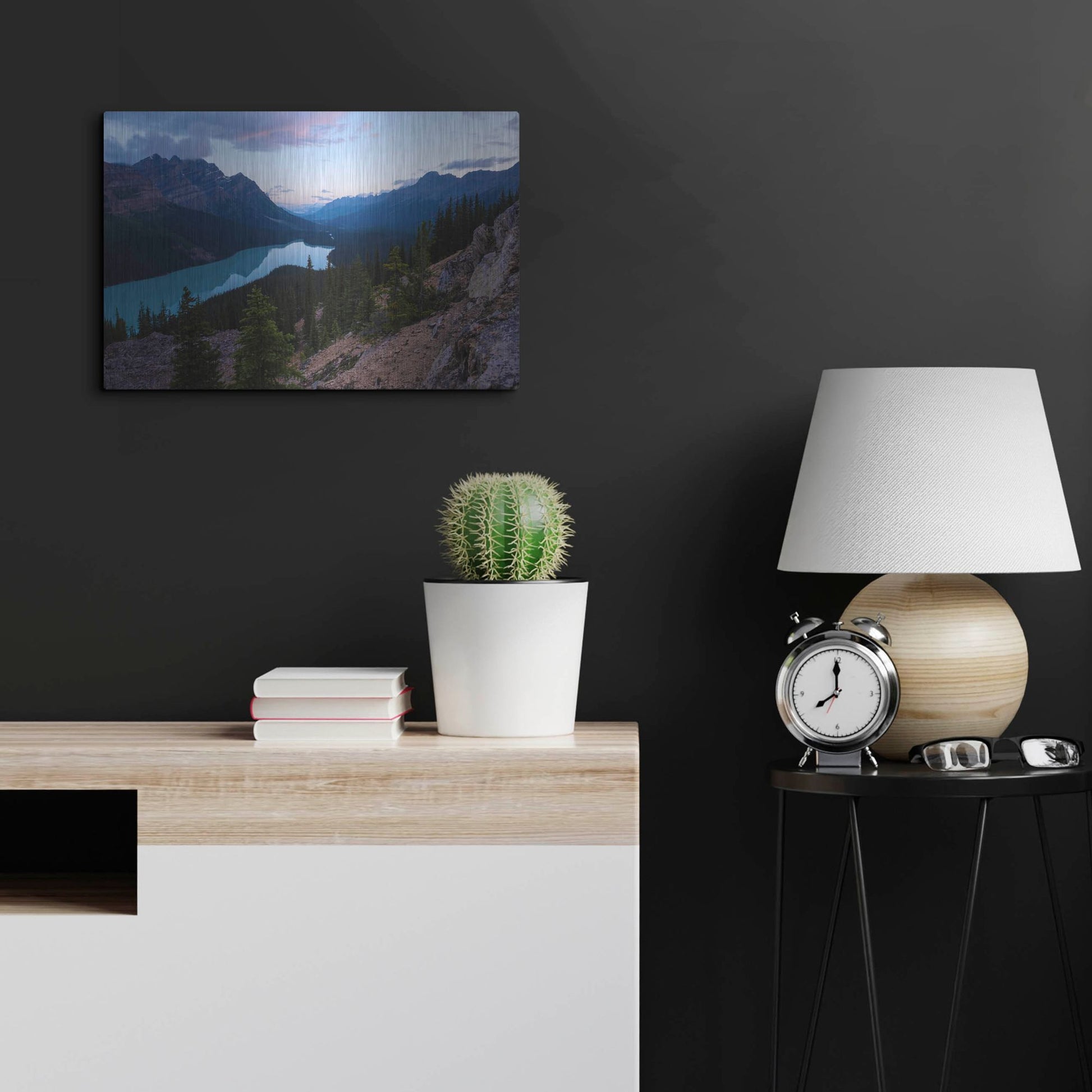 Luxe Metal Art 'Peyto Lake 1' by Joe Reimer Photography, Metal Wall Art,24x16