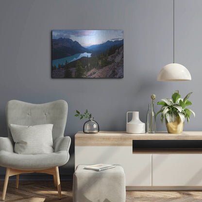 Luxe Metal Art 'Peyto Lake 1' by Joe Reimer Photography, Metal Wall Art,24x16