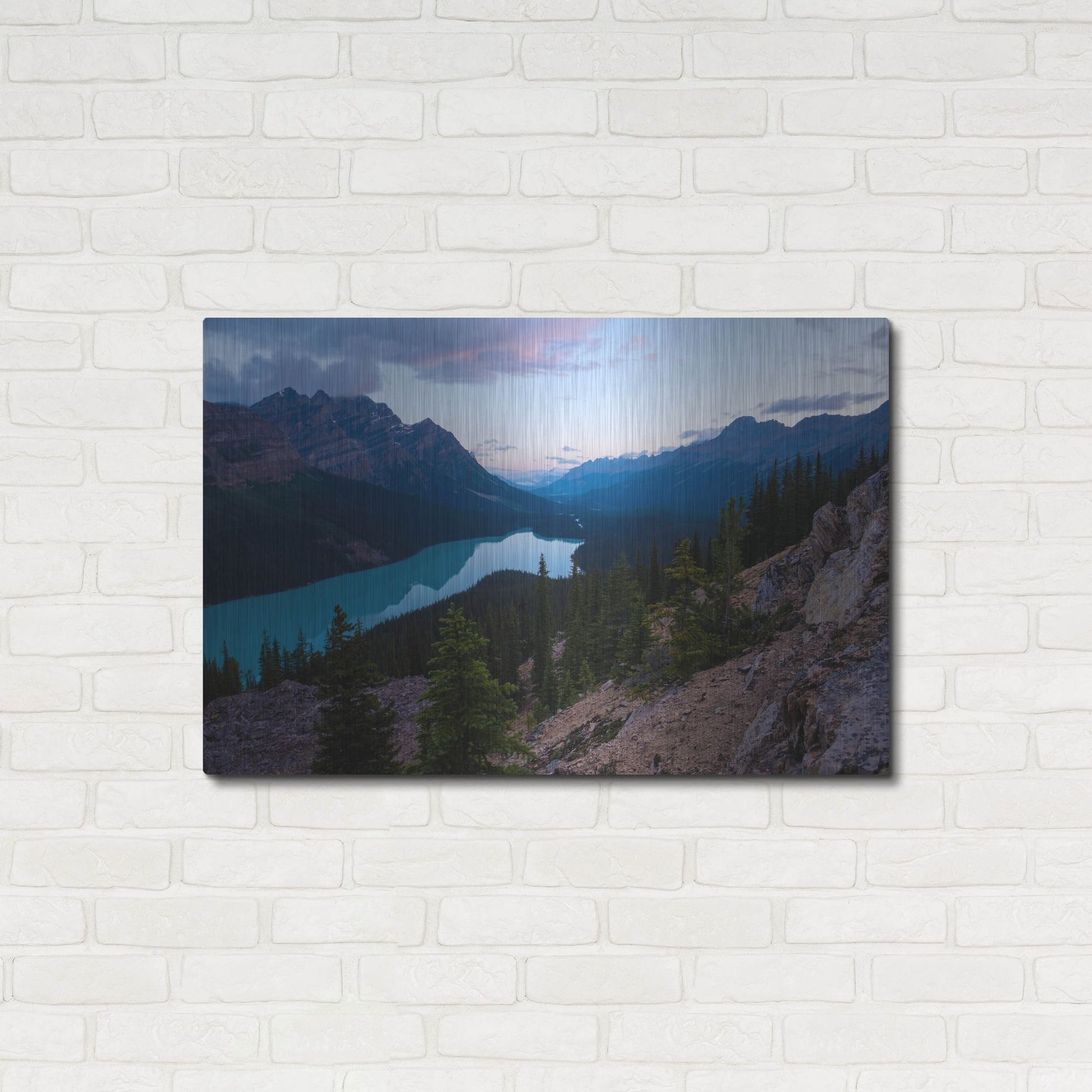 Luxe Metal Art 'Peyto Lake 1' by Joe Reimer Photography, Metal Wall Art,36x24