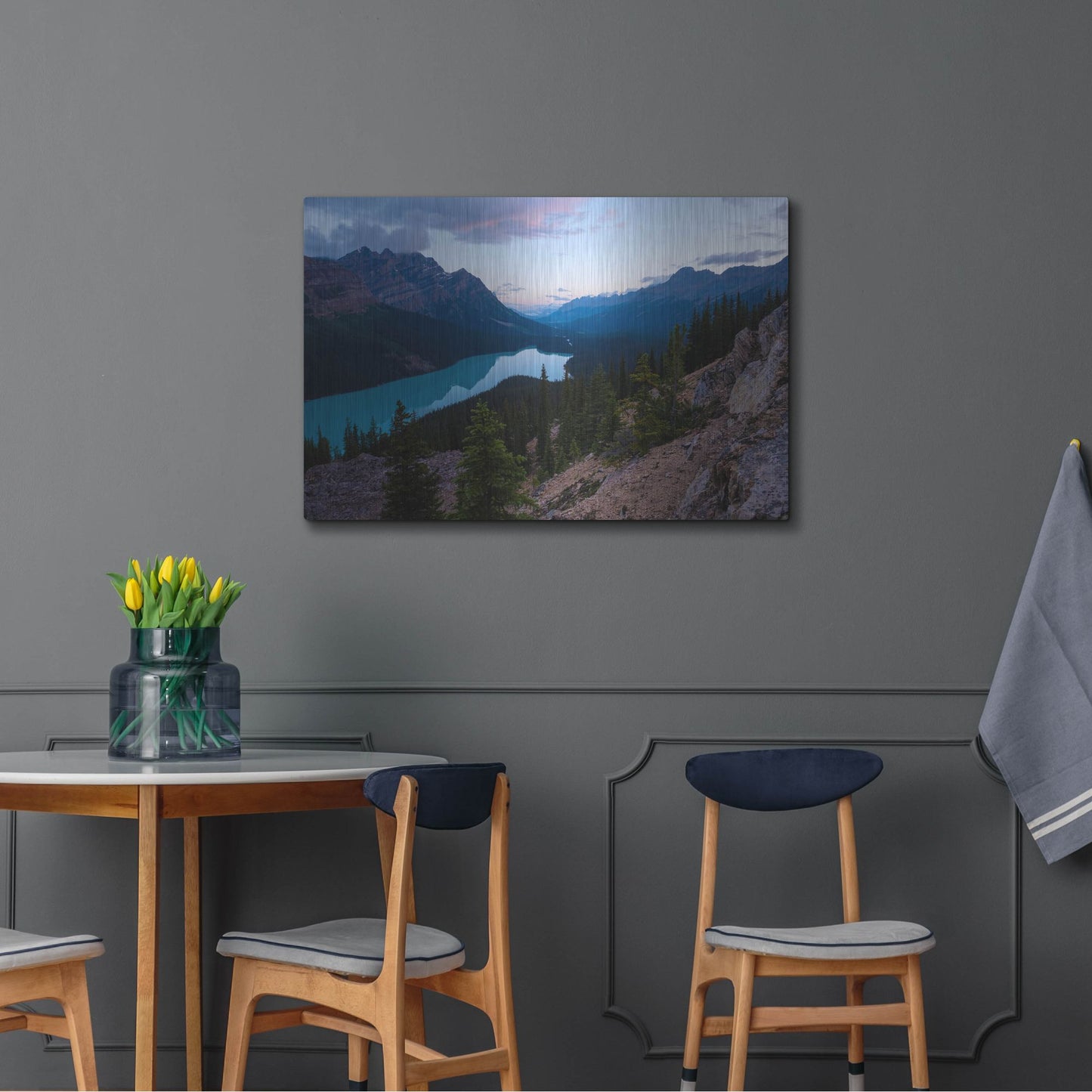 Luxe Metal Art 'Peyto Lake 1' by Joe Reimer Photography, Metal Wall Art,36x24