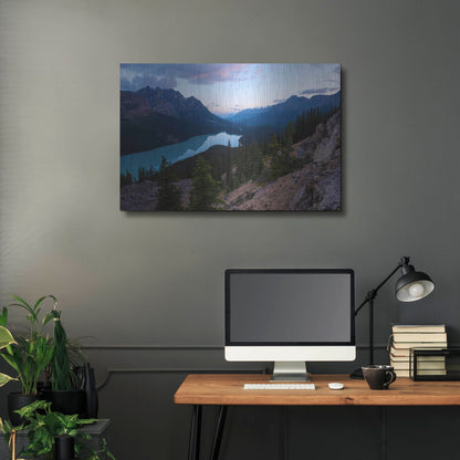 Luxe Metal Art 'Peyto Lake 1' by Joe Reimer Photography, Metal Wall Art,36x24