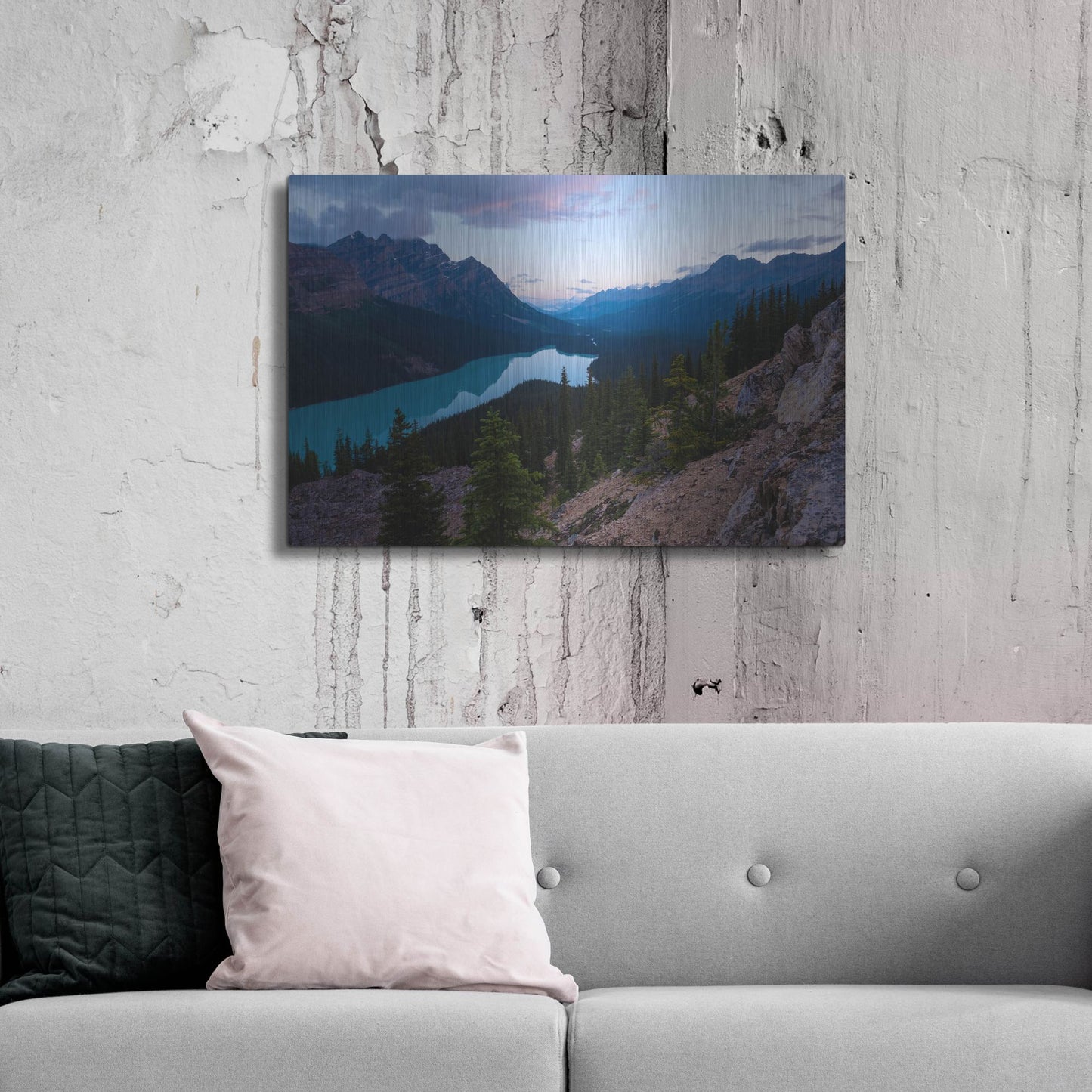 Luxe Metal Art 'Peyto Lake 1' by Joe Reimer Photography, Metal Wall Art,36x24