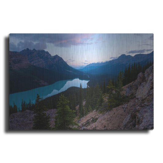 Luxe Metal Art 'Peyto Lake 1' by Joe Reimer Photography, Metal Wall Art