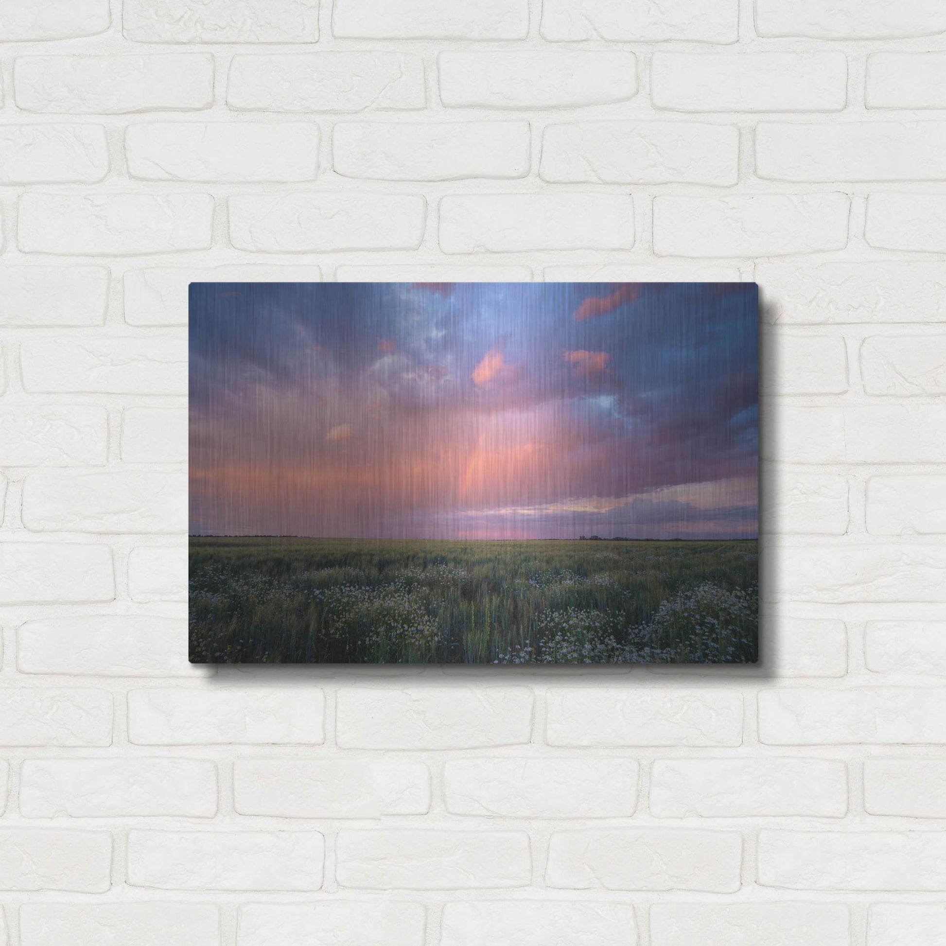 Luxe Metal Art 'Prairie Sunset 1' by Joe Reimer Photography, Metal Wall Art,24x16