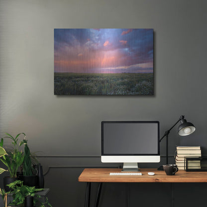 Luxe Metal Art 'Prairie Sunset 1' by Joe Reimer Photography, Metal Wall Art,36x24