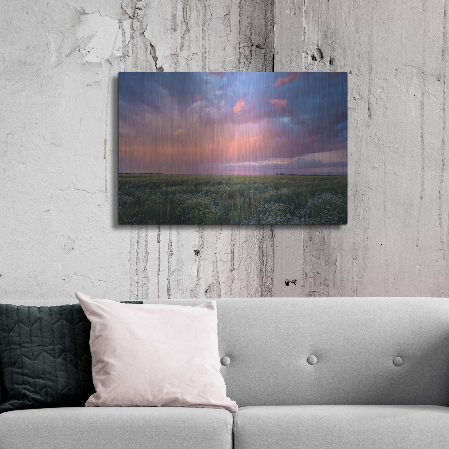 Luxe Metal Art 'Prairie Sunset 1' by Joe Reimer Photography, Metal Wall Art,36x24