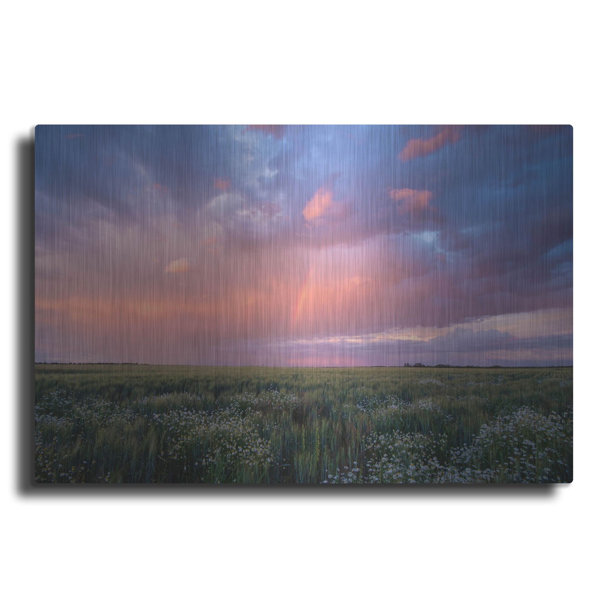 Luxe Metal Art 'Prairie Sunset 1' by Joe Reimer Photography, Metal Wall Art