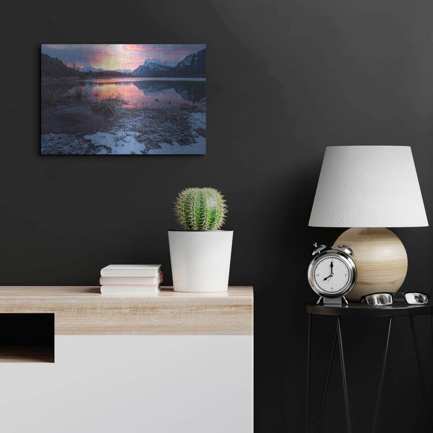 Luxe Metal Art 'Pyramid Lake 4' by Joe Reimer Photography, Metal Wall Art,24x16