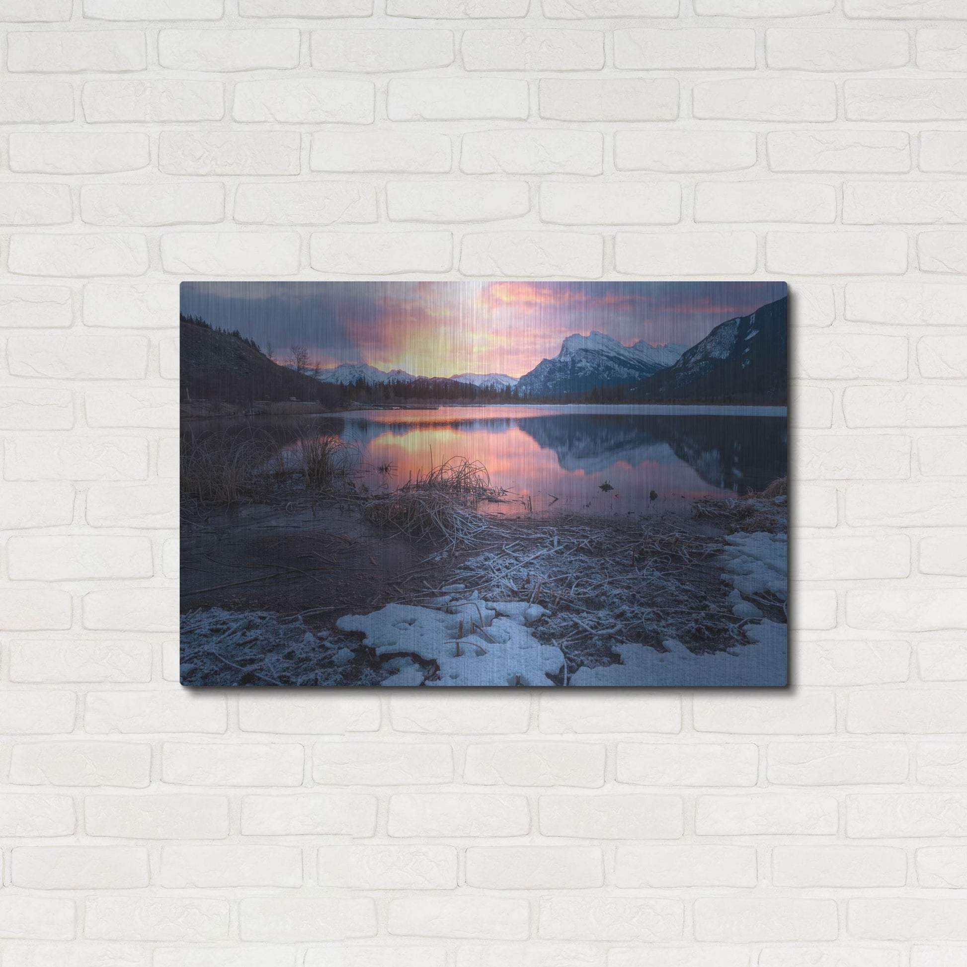 Luxe Metal Art 'Pyramid Lake 4' by Joe Reimer Photography, Metal Wall Art,36x24