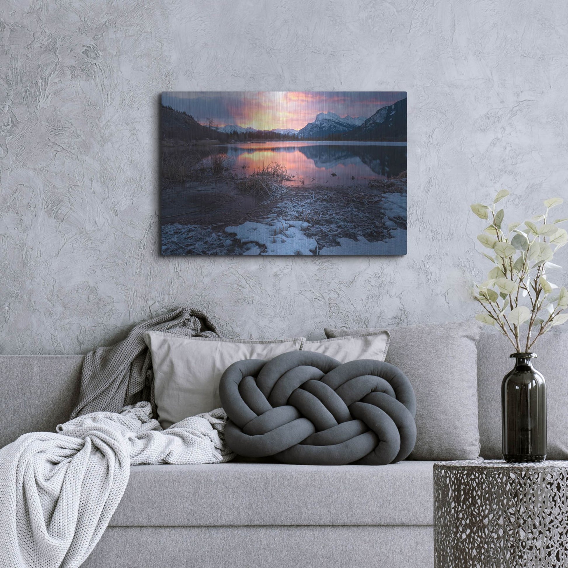 Luxe Metal Art 'Pyramid Lake 4' by Joe Reimer Photography, Metal Wall Art,36x24