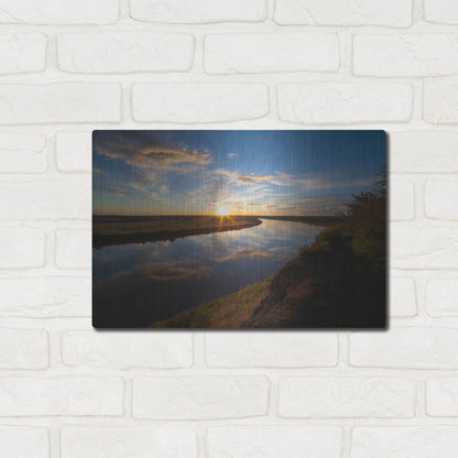 Luxe Metal Art 'River Sunset 1' by Joe Reimer Photography, Metal Wall Art,16x12