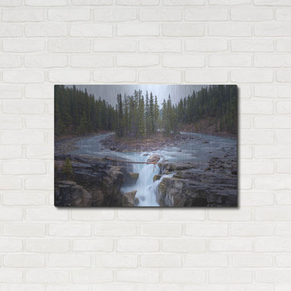 Luxe Metal Art 'Sunwapta Falls 1' by Joe Reimer Photography, Metal Wall Art,36x24