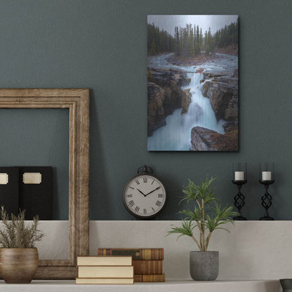 Luxe Metal Art 'Sunwapta Falls 2' by Joe Reimer Photography, Metal Wall Art,12x16