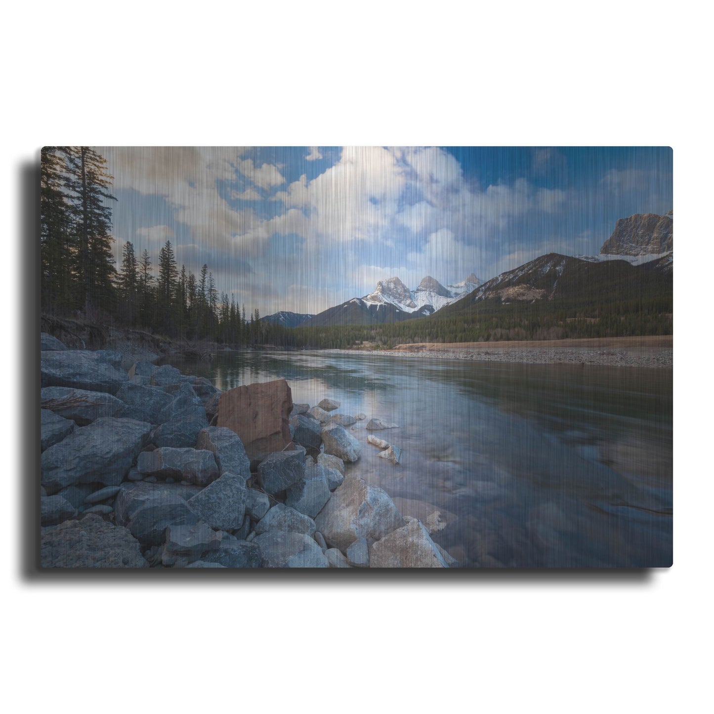 Luxe Metal Art 'Three Sisters 1' by Joe Reimer Photography, Metal Wall Art