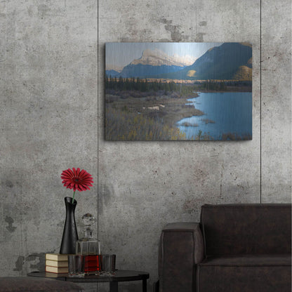 Luxe Metal Art 'Vermillion Lakes 1' by Joe Reimer Photography, Metal Wall Art,36x24