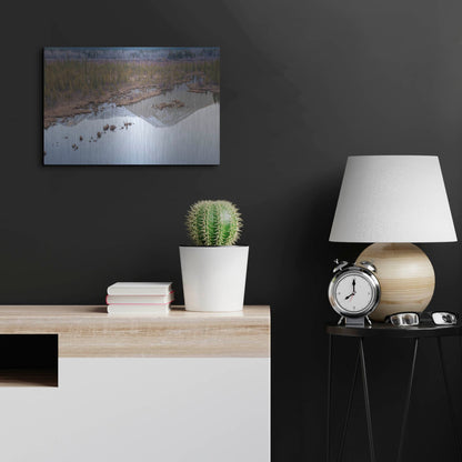 Luxe Metal Art 'Vermillion Lakes 2' by Joe Reimer Photography, Metal Wall Art,24x16