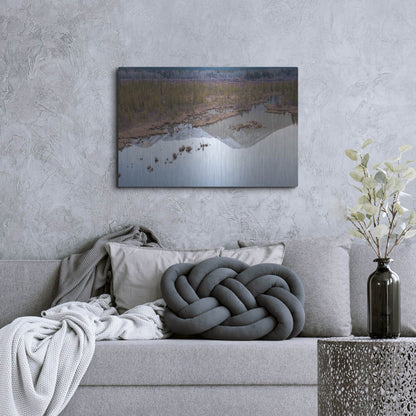 Luxe Metal Art 'Vermillion Lakes 2' by Joe Reimer Photography, Metal Wall Art,36x24