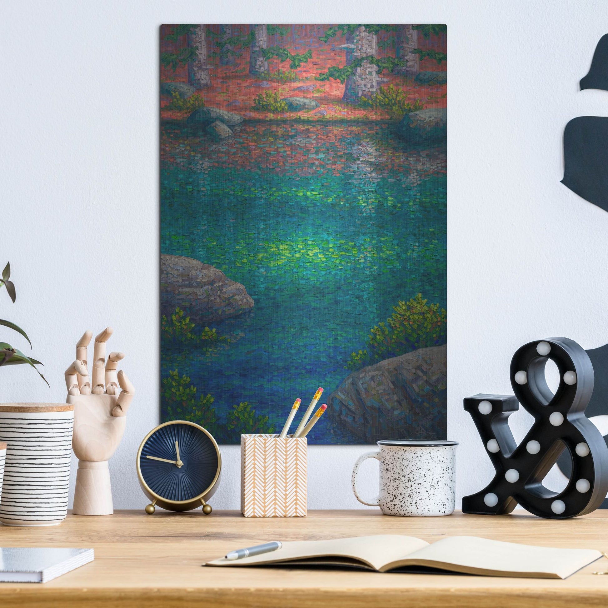 Luxe Metal Art 'Afternoon At Grassi Lakes' by Joe Reimer, Metal Wall Art,12x16