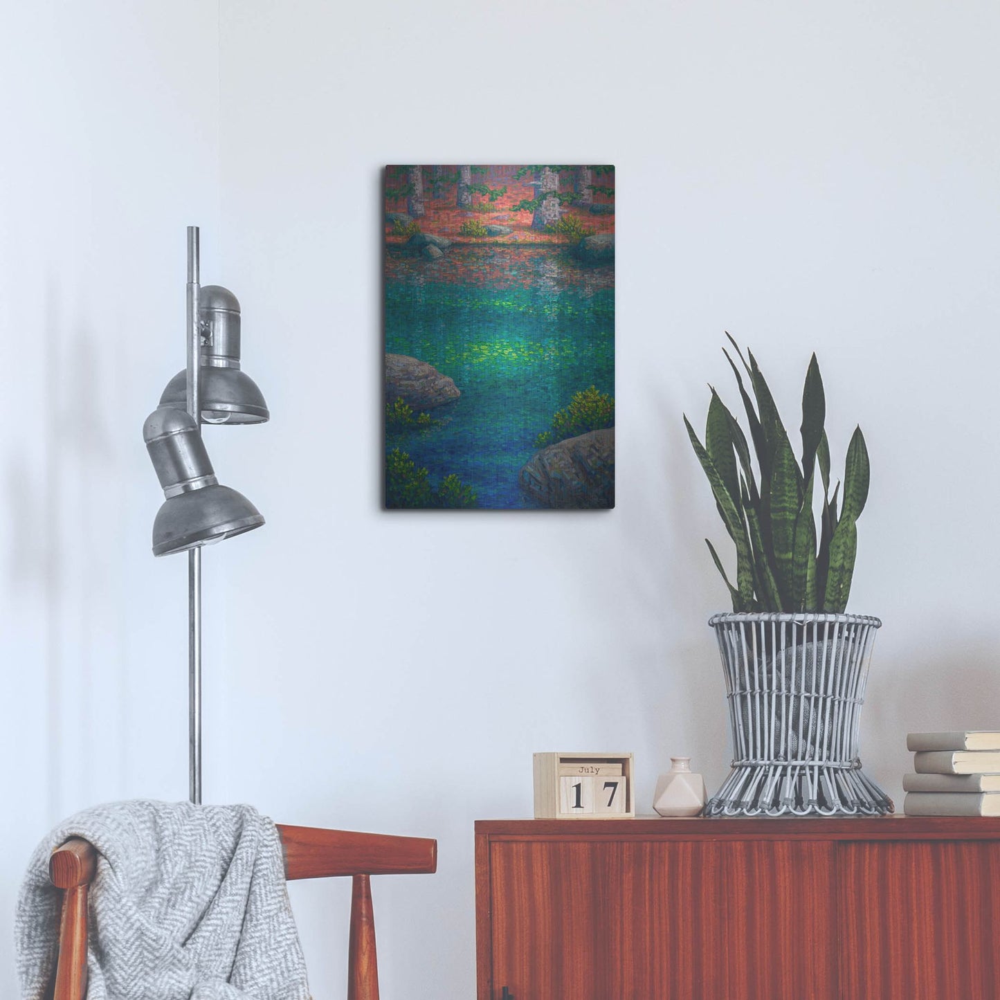 Luxe Metal Art 'Afternoon At Grassi Lakes' by Joe Reimer, Metal Wall Art,16x24
