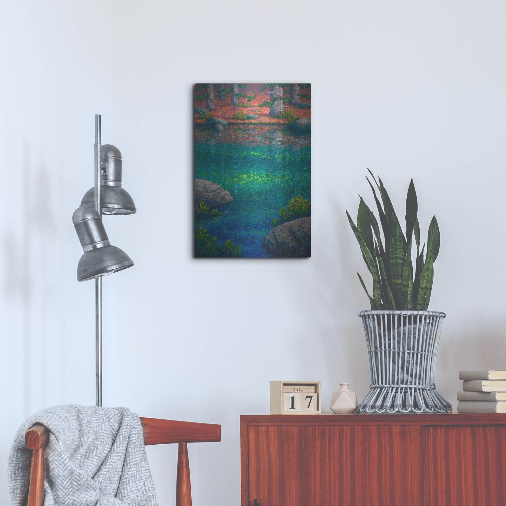Luxe Metal Art 'Afternoon At Grassi Lakes' by Joe Reimer, Metal Wall Art,16x24