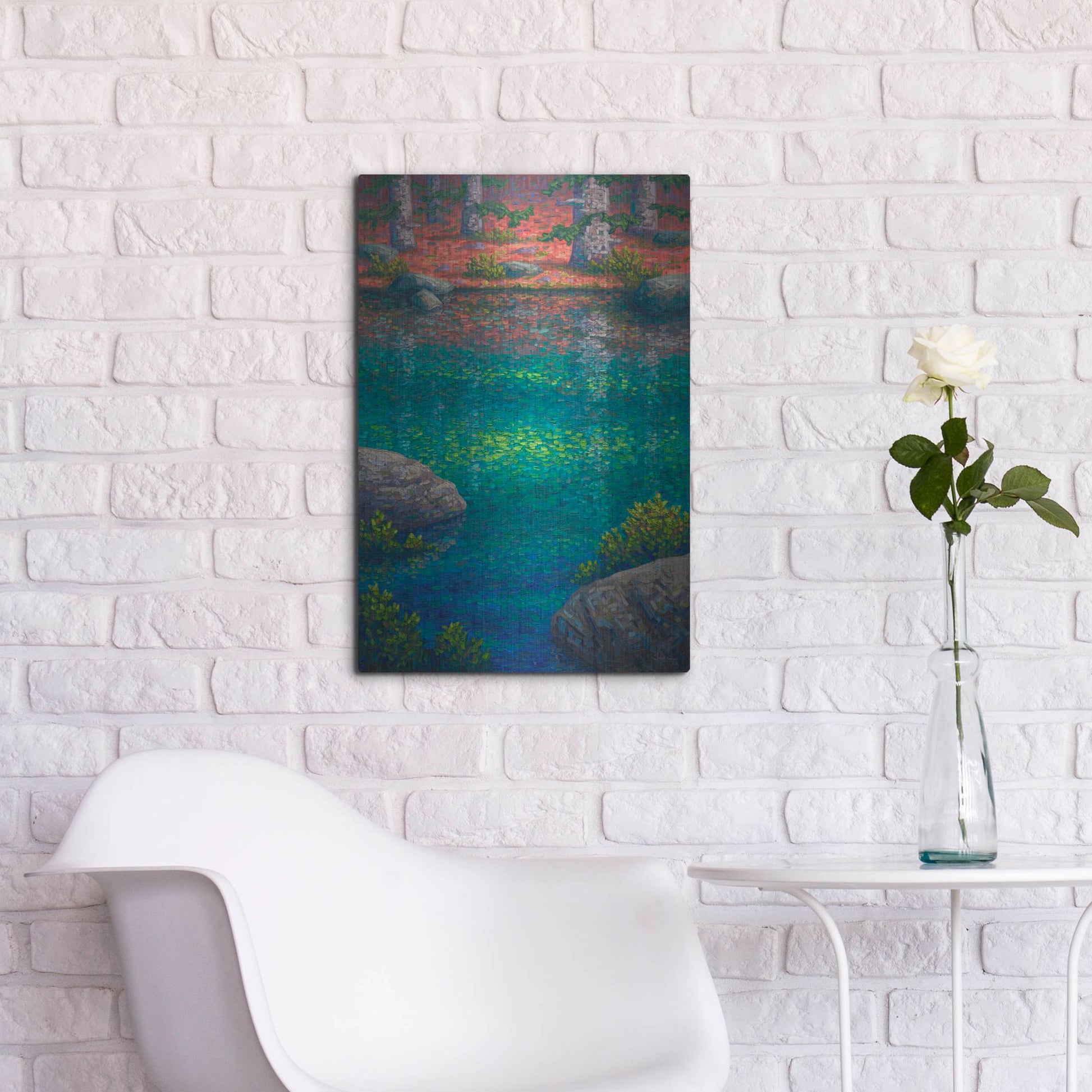 Luxe Metal Art 'Afternoon At Grassi Lakes' by Joe Reimer, Metal Wall Art,16x24