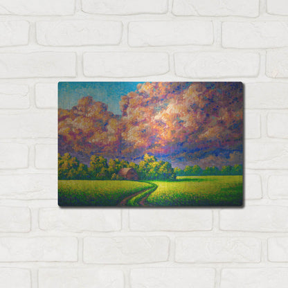 Luxe Metal Art 'August Storm' by Joe Reimer, Metal Wall Art,16x12