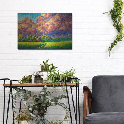 Luxe Metal Art 'August Storm' by Joe Reimer, Metal Wall Art,16x12
