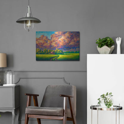 Luxe Metal Art 'August Storm' by Joe Reimer, Metal Wall Art,24x16