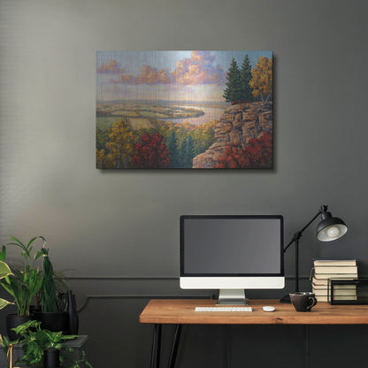 Luxe Metal Art 'Autumn At Gibraltar Rock' by Joe Reimer, Metal Wall Art,36x24