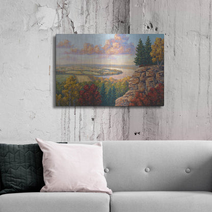Luxe Metal Art 'Autumn At Gibraltar Rock' by Joe Reimer, Metal Wall Art,36x24