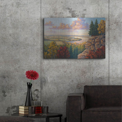 Luxe Metal Art 'Autumn At Gibraltar Rock' by Joe Reimer, Metal Wall Art,36x24
