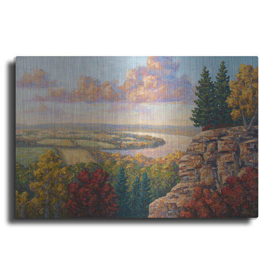 Luxe Metal Art 'Autumn At Gibraltar Rock' by Joe Reimer, Metal Wall Art