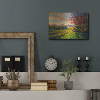 Luxe Metal Art 'Farewell Autmun' by Joe Reimer, Metal Wall Art,16x12