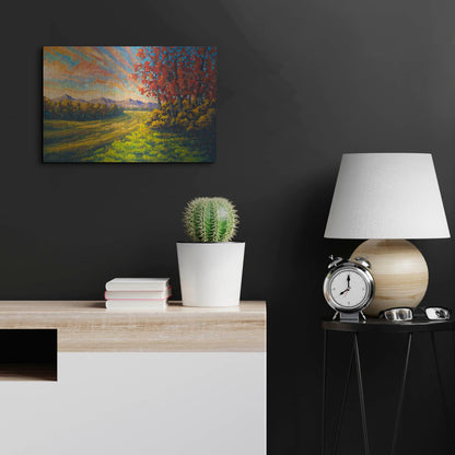 Luxe Metal Art 'Farewell Autmun' by Joe Reimer, Metal Wall Art,24x16