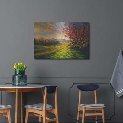 Luxe Metal Art 'Farewell Autmun' by Joe Reimer, Metal Wall Art,36x24