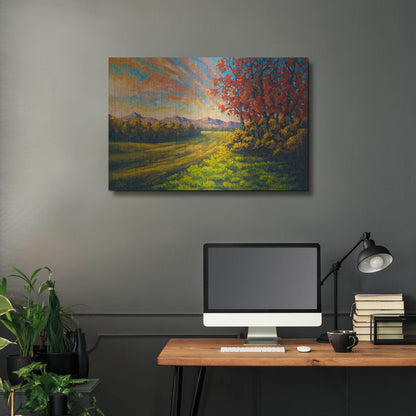 Luxe Metal Art 'Farewell Autmun' by Joe Reimer, Metal Wall Art,36x24