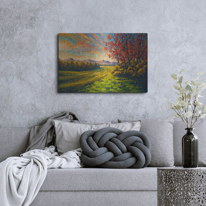 Luxe Metal Art 'Farewell Autmun' by Joe Reimer, Metal Wall Art,36x24