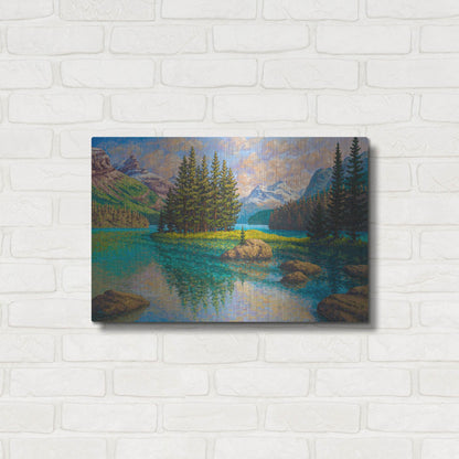Luxe Metal Art 'Spirit Of Maligne' by Joe Reimer, Metal Wall Art,24x16