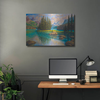 Luxe Metal Art 'Spirit Of Maligne' by Joe Reimer, Metal Wall Art,36x24