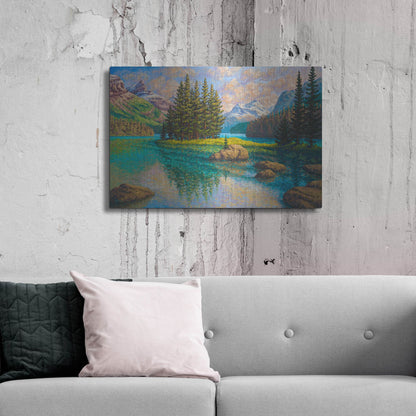Luxe Metal Art 'Spirit Of Maligne' by Joe Reimer, Metal Wall Art,36x24