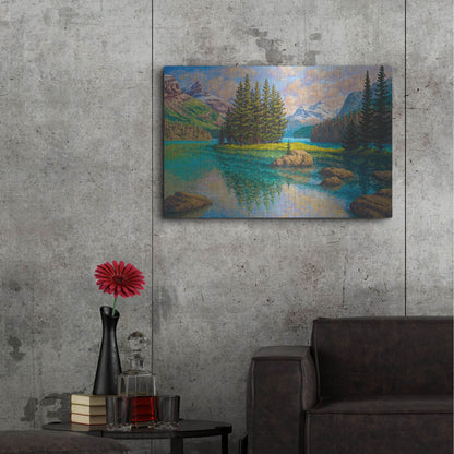 Luxe Metal Art 'Spirit Of Maligne' by Joe Reimer, Metal Wall Art,36x24