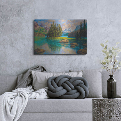 Luxe Metal Art 'Spirit Of Maligne' by Joe Reimer, Metal Wall Art,36x24