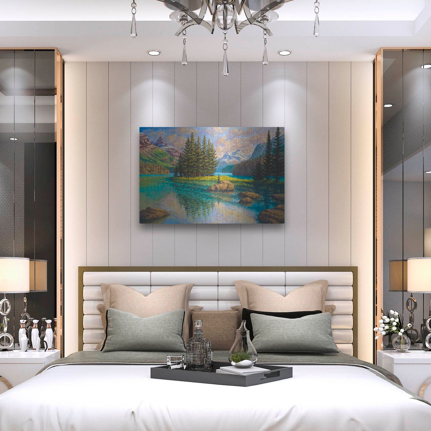 Luxe Metal Art 'Spirit Of Maligne' by Joe Reimer, Metal Wall Art,36x24