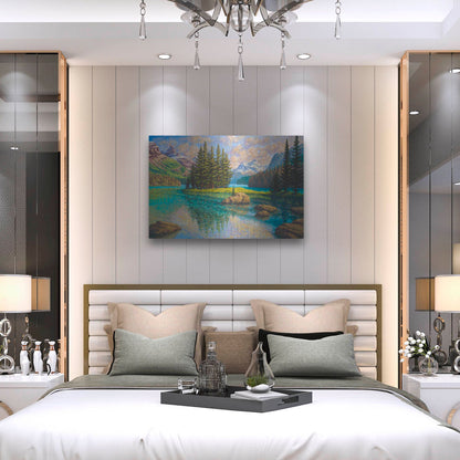 Luxe Metal Art 'Spirit Of Maligne' by Joe Reimer, Metal Wall Art,36x24