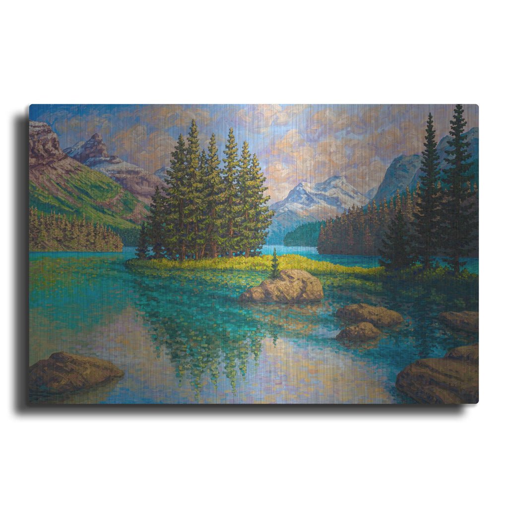 Luxe Metal Art 'Spirit Of Maligne' by Joe Reimer, Metal Wall Art
