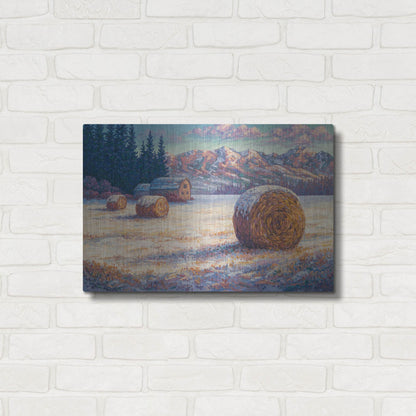 Luxe Metal Art 'Winter Morning In The Foothills' by Joe Reimer, Metal Wall Art,24x16