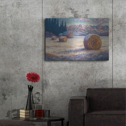 Luxe Metal Art 'Winter Morning In The Foothills' by Joe Reimer, Metal Wall Art,36x24
