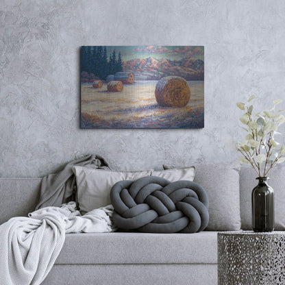 Luxe Metal Art 'Winter Morning In The Foothills' by Joe Reimer, Metal Wall Art,36x24