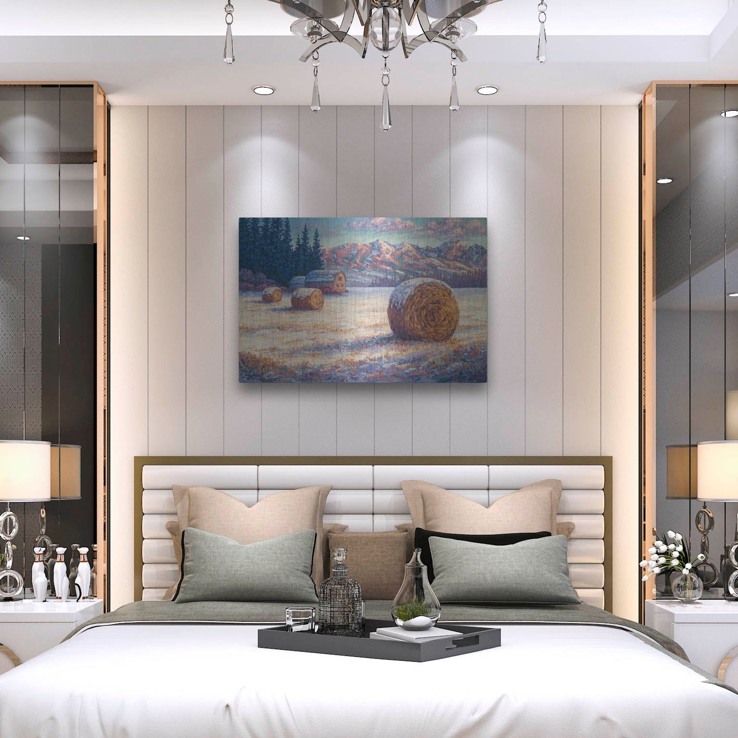 Luxe Metal Art 'Winter Morning In The Foothills' by Joe Reimer, Metal Wall Art,36x24